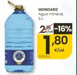 Eroski MONDARIZ Agua mineral oferta