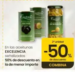 Eroski EXCELENCIA En las aceitunas señalizadas oferta