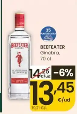 Eroski BEEFEATER Ginebra oferta