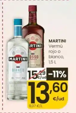 Eroski MARTINI Vermú rojo o blanco oferta