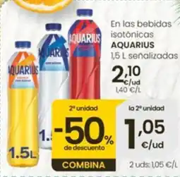 Eroski AQUARIUS En las bebidas isotónicas oferta