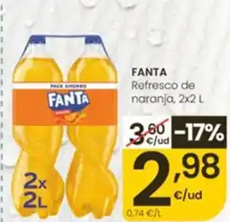 Eroski FANTA Refresco de naranja oferta