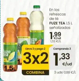 Eroski FUZE TEA En los refrescos de té señalizados oferta