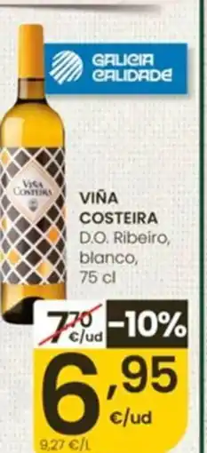 Eroski VIÑA COSTEIRA D.O. Ribeiro, blanco oferta