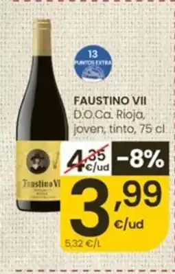 Eroski FAUSTINO VII D.O.Ca. Rioja, joven, tinto oferta