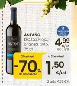 Eroski ANTAÑO D.O.Ca. Rioja crianza, tinto oferta