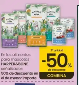 Eroski HARPER&BONE En los alimentos para mascotas señalizados oferta