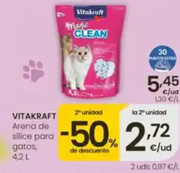 Eroski VITAKRAFT Arena de silice para gatos oferta
