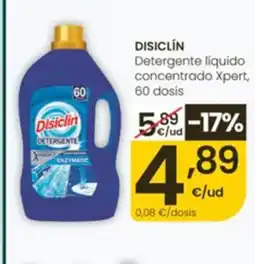 Eroski DISICLÍN Detergente líquido concentrado Xpert, 60 dosis oferta