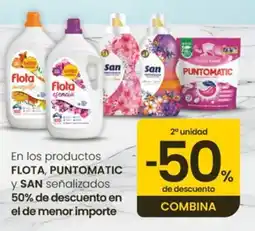 Eroski FLOTA PUNTOMATIC Y SAN En los productos oferta