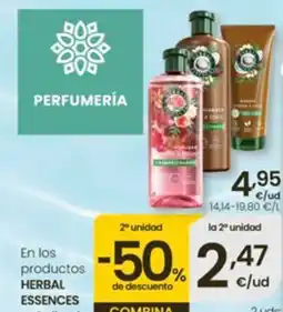 Eroski HERBAL ESSENCES En los productos oferta