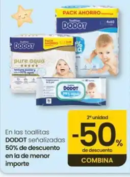 Eroski DODOT En las toallitas señalizadas oferta