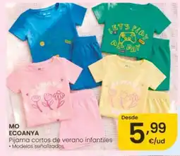 Eroski MO ECOANYA Pijama cortos de verano infantiles oferta