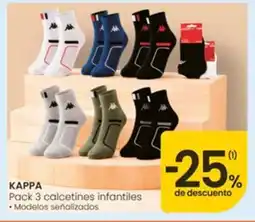 Eroski KAPPA Pack 3 calcetines infantiles oferta