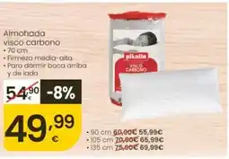 Eroski Almohada visco carbono oferta