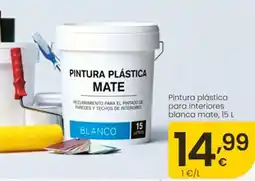 Eroski Pintura plástica para interiores blanca mate oferta