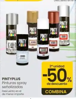 Eroski PINTYPLUS Pinturas spray señalizadas oferta