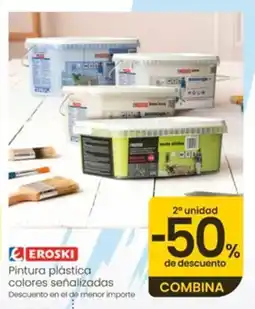 Eroski EROSKI Pintura plástica colores señalizadas oferta