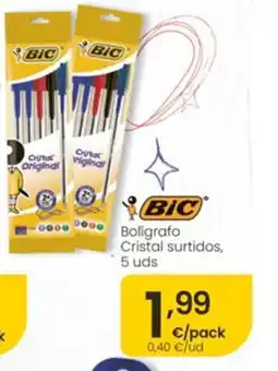 Eroski BIC Boligrafo Cristal surtidos oferta