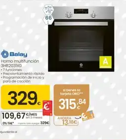Eroski BALAY Horno multifunción 3HB2031X0 oferta