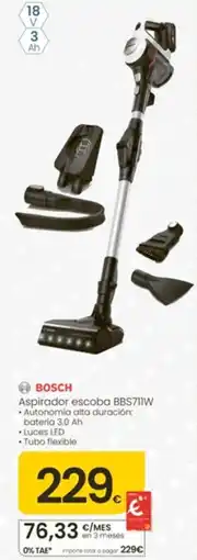 Eroski BOSCH Aspirador escoba BBS711W oferta