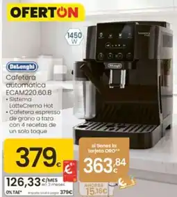 Eroski DELONGHI Cafetera automática ECAM220.60.B oferta