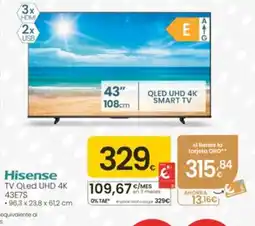 Eroski HISENSE TV QLed UHD 4K oferta