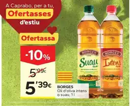 Caprabo BORGES Oli d'oliva intens o suau oferta