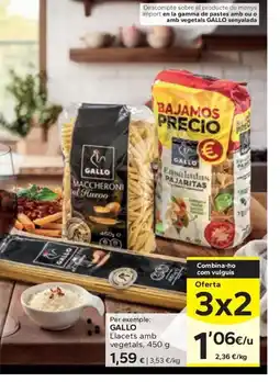 Caprabo GALLO Llacets amb vegetals oferta