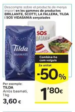Caprabo TILDA Arròs basmati oferta