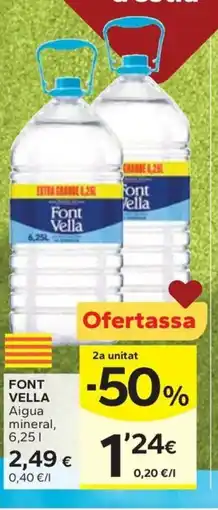 Caprabo FONT VELLA Aigua mineral oferta
