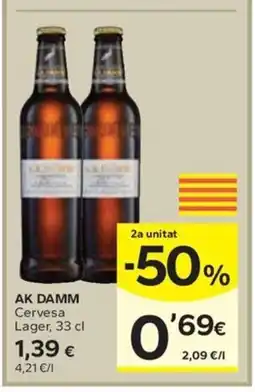 Caprabo AK DAMM Cervesa Lager oferta