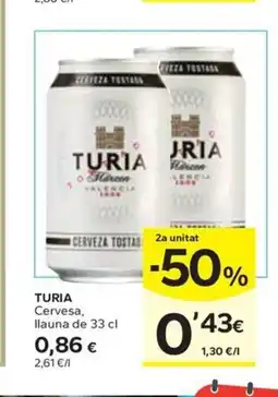 Caprabo TURIA Cervesa oferta