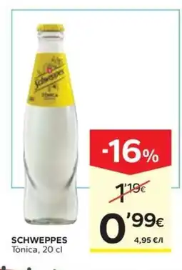 Caprabo SCHWEPPES Tònica oferta