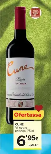 Caprabo CUNE Vi negre criança oferta