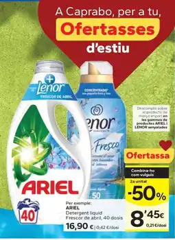 Caprabo ARIEL Detergent líquid Frescor de abril, 40 dosis oferta