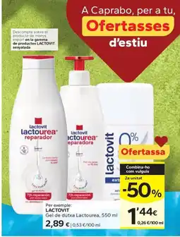 Caprabo LACTOVIT Gel de dutxa Lactourea oferta
