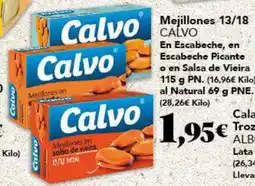Gadis CALVO Mejillones 13/18 oferta