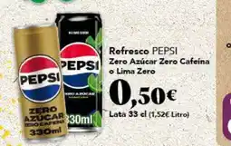 Gadis PEPSI Refresco Zero Azúcar Zero Cafeína o Lima Zero oferta