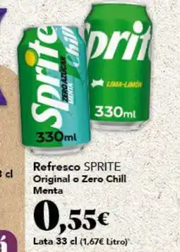 Gadis SPRITE Refresco Original o Zero Chill Menta oferta