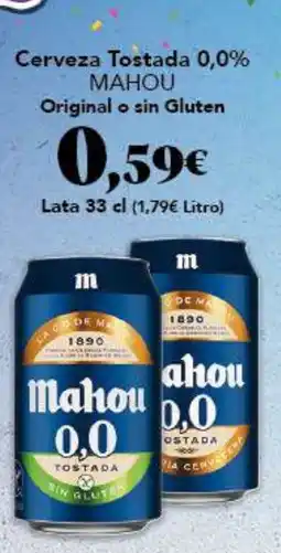 Gadis MAHOU Cerveza Tostada 0,0% oferta