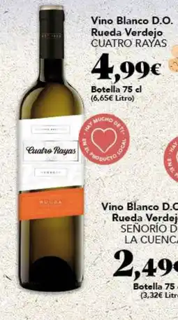 Gadis CUATRO RAYAS Vino Blanco D.O. Rueda Verdejo oferta