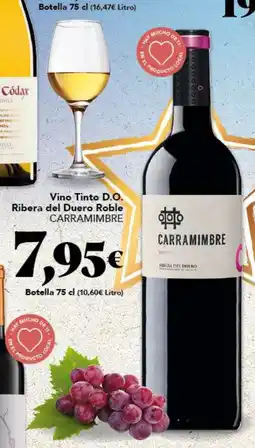 Gadis CARRAMIMBRE Vino Tinto D.O. Ribera del Duero Roble oferta