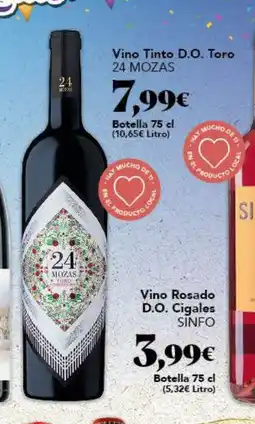 Gadis 24 MOZAS Vino Tinto D.O. Toro oferta