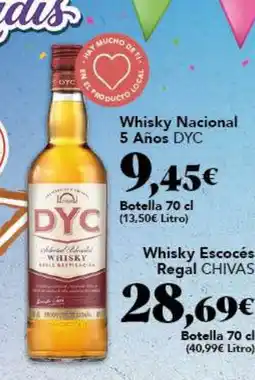 Gadis DYC Whisky Nacional 5 Años oferta