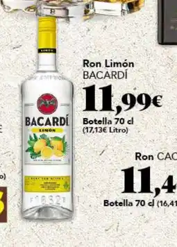 Gadis BACARDI Ron Limón oferta
