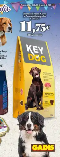 Gadis KEYDOG Alimento Perro Carne y Cereales Integrales oferta