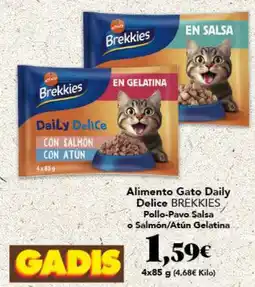 Gadis BREKKIES Alimento Gato Daily Delice oferta