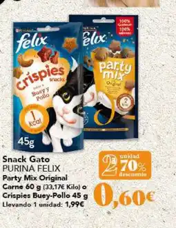 Gadis PURINA FELIX Snack Gato oferta