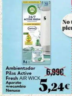 Gadis AIR WICK Ambientador Pilas Active Fresh oferta